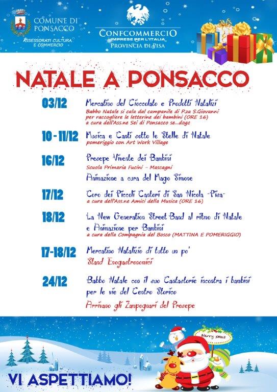 Programma Natale a Ponsacco